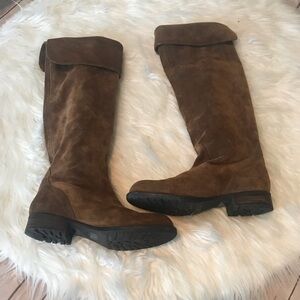 Franco Sarto brown suede Patchouli tall boots 8.5